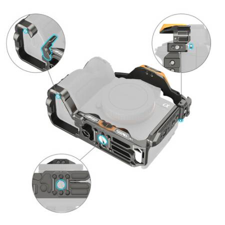 SmallRig 5517 Bumblebee Edition - zestaw z klatka HawkLock do Sony Alpha 7R V/7 IV/7S III